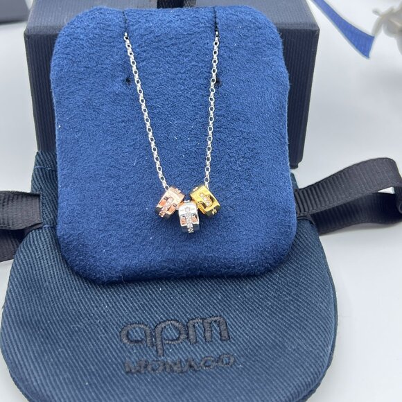 ✨ APM Monaco Multi-Charm Necklace - Picture 1 of 4